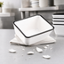 Thumbnail image #3 for Endurance Rectangular Melamine Serving Bowl, 44 oz., White with Black Rim