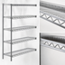 Thumbnail image #3 for EAGLEbrite 5-Tier Add-On Wire Shelving Unit, 48 x 18 x 86 Inches, Zinc Finish