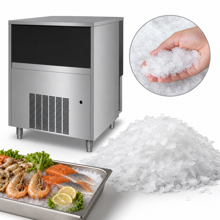 Product image #3 for Manitowoc Flake Ice Machine with Bin, Air-Cooled, 398 lb/Day, 50 lb Storage Bin