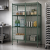 Thumbnail image #3 for Metro Super Erecta Stationary Security Cage Wire Shelving Unit, Metroseal 3 Green Epoxy Finish, 38-1/2 x 27-1/4 x 66-13/16 Inches
