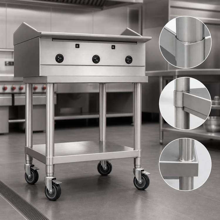 Product image #3 for Southbend HDCS-36 36-Inch Stainless Steel Counterline Equipment Stand with Undershelf, 2-Inch Tubular Legs