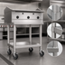 Thumbnail image #3 for Southbend HDCS-36 36-Inch Stainless Steel Counterline Equipment Stand with Undershelf, 2-Inch Tubular Legs