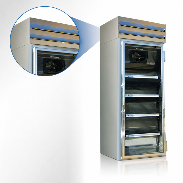 Product image #3 for Howard-McCray Two-Section Glass Door Frozen Foods Merchandiser Freezer, 48 Cu. Ft., Top-Mount Self-Contained