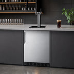 Thumbnail image #3 for Summit Commercial Summit Appliance SBC7BRSFLTWCFADA 24-Inch Built-In Dual-Tap Floating Tap Cold Brew Coffee Kegerator