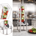 Thumbnail image #3 for One by One 1.5 Gallon Acrylic Infusion Beverage Dispenser with Drip Tray, Silver Metal Base