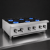 Thumbnail image #4 for General 36-Inch Countertop Gas Hot Plate with 6 Cast Iron Burners, Natural Gas/LP Convertible