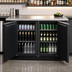 Thumbnail image #3 for True TBB-2-HC Two-Section Back Bar Cooler with Stainless Steel Top and Locking Full Doors
