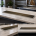 Thumbnail image #3 for Micro Matic Stainless Steel Surface Mount Drip Tray Trough with Perforated PVD Brass Screen, 51 Inch x 8 Inch