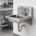 Thumbnail image #3 for BK Resources 304 Stainless Steel Wall-Mount Hand Sink with 14