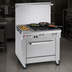 Thumbnail image #3 for Southbend Ultimate 36-Inch Gas Restaurant Range with 4 Burners, 12-Inch Left Griddle, and Convection Oven