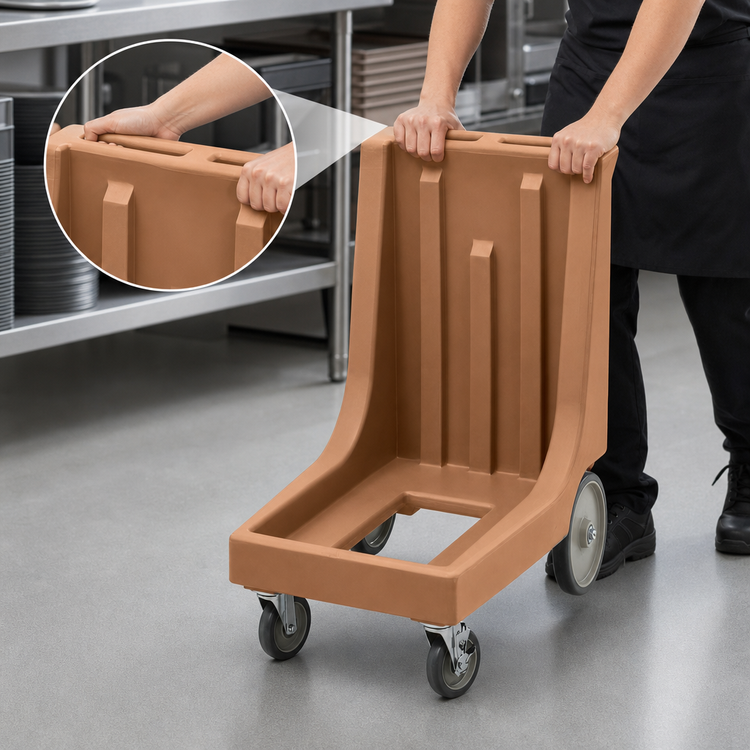 Product image #4 for Cambro Camdolly® Beverage Server Dolly with Handle, 350 lb Capacity