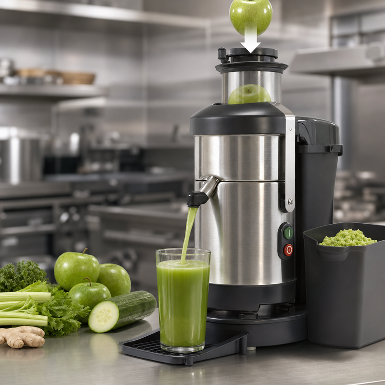 Product image #3 for Robot Coupe J100 Ultra Centrifugal Juicer / Juice Extractor, Countertop, Automatic Feed, 7 Liter Pulp Container, 120V
