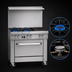 Thumbnail image #3 for Southbend Ultimate 36-Inch Gas Restaurant Range with 2 Non-Clog Burners, 24-Inch Charbroiler, and Convection Oven