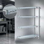 Thumbnail image #3 for Eagle Group EAGLEbrite A4-74-2472Z 4-Tier Add-On Wire Shelving Unit, 72 x 24 x 74 Inches, Zinc Finish