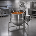 Thumbnail image #3 for Legion TWT-30 30-Gallon Direct Steam Tilting Kettle with 2/3 Jacket and Tri-Leg Base