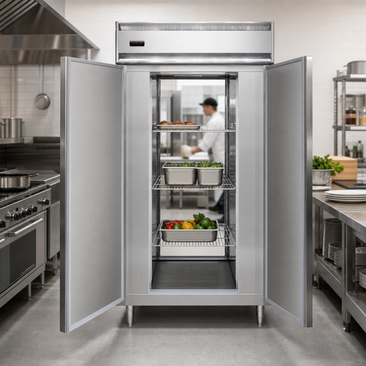 Product image #3 for Continental Refrigerator Designer Line Two-Section Pass-Thru Heated Cabinet
