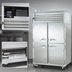 Thumbnail image #3 for Dealer's Choice G22001 2-Section Reach-In Freezer with Half-Height Solid Doors, Self-Contained, 115V