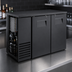 Thumbnail image #3 for Two-Section Single-Zone Solid Swing Door Back Bar Cooler, 48-1/8 Inch Wide, 24 Inch Deep, Black Sub Top and Black Exterior