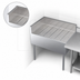 Thumbnail image #3 for Krowne Royal Series 36-Inch x 24-Inch Freestanding Left End Return Underbar Corner Drainboard