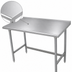 Thumbnail image #3 for Advance Tabco 12-Foot x 24-Inch 304 Stainless Steel Work Table with 1-1/2-Inch Rear Up-Turn and Open Base