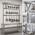 Thumbnail image #3 for Eagle Group TM120APR Table-Mounted Triple-Bar Aluminum Pot Rack for 120-Inch Tables, 112 x 20 Inches