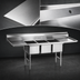 Thumbnail image #3 for Spec-Master SFN3242-3-18L-14/3 Three Compartment Supermarket Meat Platter Sink with Left Drainboard