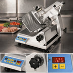 Thumbnail image #3 for Univex 1000S 13-Inch Semi-Automatic Gravity-Feed Commercial Slicer, Belt-Driven, 1/2 HP, Anodized Aluminum