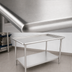 Thumbnail image #3 for John Boos 60-7/8 Inch x 30-3/8 Inch Stainless Steel Dish Sorting Table with Raised Edge, Undershelf, and Adjustable Bullet Feet