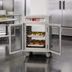 Thumbnail image #3 for Metro C5 6 Series Half-Height Mobile Pass-Thru Heated Holding Cabinet with Tempered Double-Pane Glass Doors and Universal Wire Slides