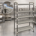 Thumbnail image #3 for Cambro Camshelving Elements XTRA Series High Density Top Rail 5-Tier Mobile Starter Unit, 21 x 48 x 80 Inches, Speckled Gray