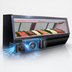 Thumbnail image #3 for Howard-McCray 40E Series 76-1/2-Inch Self-Contained Fish and Poultry Service Case with Straight Glass and LED Lighting, Black Exterior/White Interior