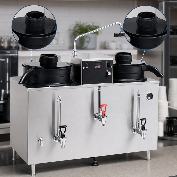 Product image #3 for BUNN U3 Automatic Twin 3-Gallon Electric Coffee Urn with Hot Water Faucet
