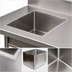Thumbnail image #3 for Klinger's Trading 1-Compartment Weld-In Stainless Steel Sink, 10 x 14 x 12 Inches Deep