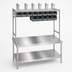 Thumbnail image #3 for Eagle Group Stainless Steel Carry-Out Workstation, 60 x 24 Inches, with Overshelf and Supply Bins