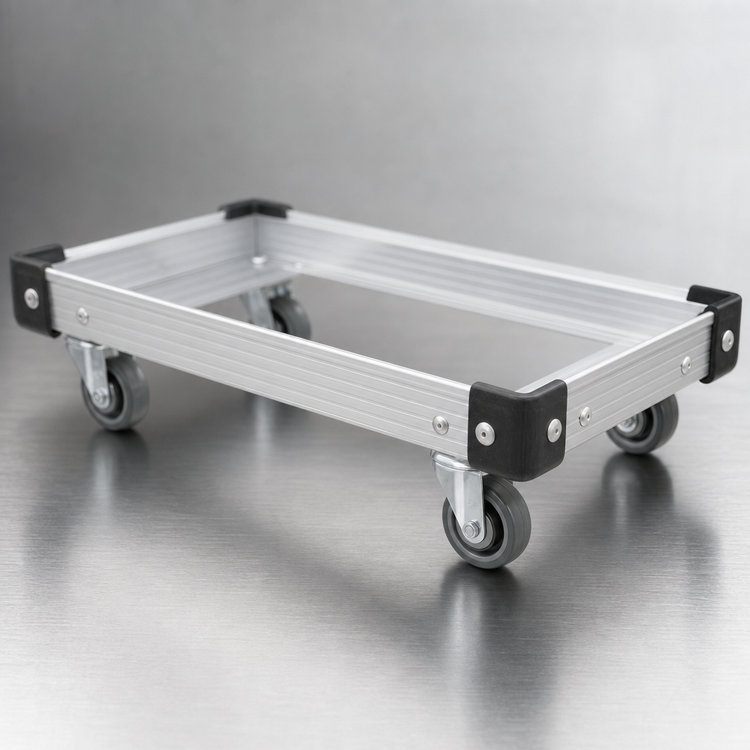 Product image #3 for Metro Made-to-Order Aluminum Truck Dolly Frame with Corner Bumpers, 24 x 18 Inches