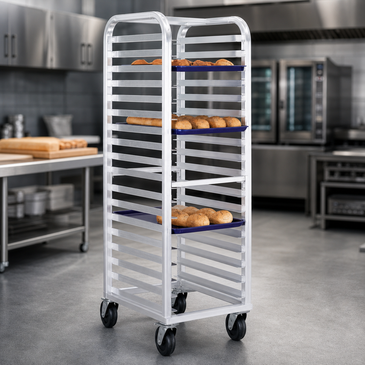 Product image #3 for Lifetime Series End-Loading Aluminum Bun Pan Rack for 18 x 26 Inch Pans, 20 Pan Capacity