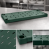Thumbnail image #3 for Eagle Group Quik-Set 60 x 24 Inch Louvered Solid Shelf, 16 Gauge Galvanized Steel, Green Epoxy Finish