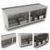 Thumbnail image #3 for John Boos Open Front Cabinet Base Work Table, 108 Inch x 30 Inch, 16-Gauge Stainless Steel Top, 1-1/2 Inch Rear Riser