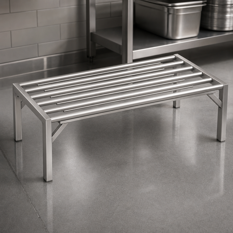 Product image #3 for Lifetime Tough Stainless Steel Tubular Dunnage Rack, 36 x 20 x 12 Inches