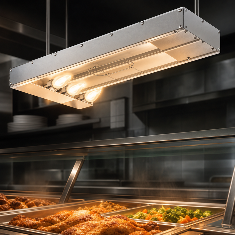 Product image #3 for Hatco Glo-Ray Lighted Infrared Strip Heater, 132-Inch, Aluminum, 4.41 kW