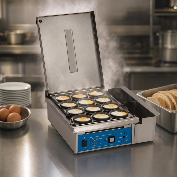 Product image #3 for Antunes ES-1200 Countertop Heat/Steam Egg Station for 12 Three-Inch Eggs