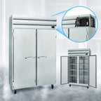 Thumbnail image #4 for Howard-McCray SF Series SF48-FF Two-Section Reach-In Freezer, 48 Cu. Ft., Top-Mount Self-Contained, Solid Hinged Doors, Stainless Steel