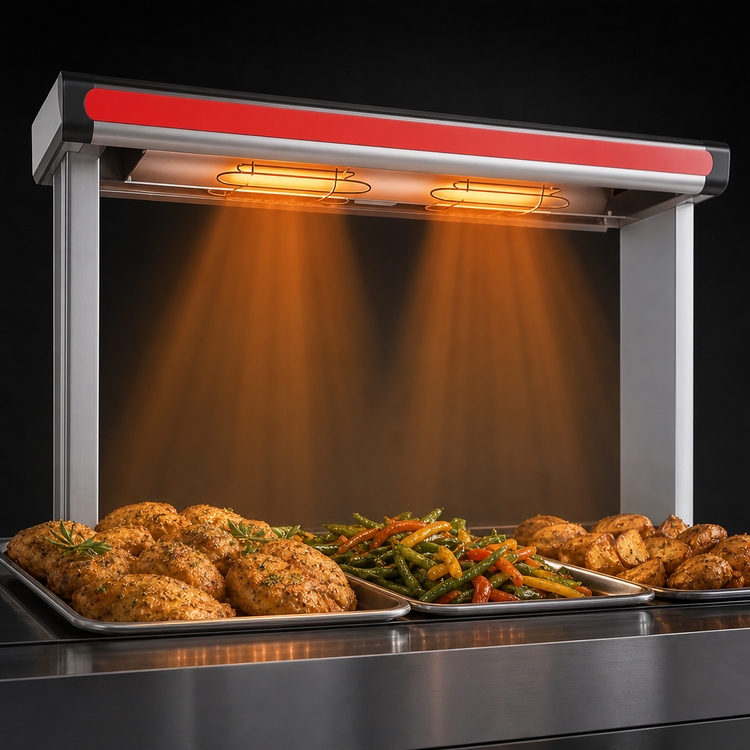 Product image #3 for Hatco Glo-Ray Designer Infrared Aluminum Strip Heater with Lights, 45.5-Inch, High Watt, 1130W