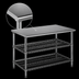 Thumbnail image #3 for Eagle Group AdjusTable 36 Inch W x 24 Inch D 14-Gauge Type 304 Stainless Steel Work Table with 2 Adjustable Wire Undershelves