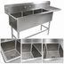Thumbnail image #3 for John Boos Pro-Bowl 3-Compartment Sink with 18