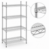 Thumbnail image #3 for Eagle Redi-Pak 4-Tier Wire Shelving Unit, 36W x 18D x 74H, Chrome Finish