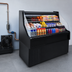 Thumbnail image #3 for Howard-McCray Ovation Series 39-Inch Remote Open-Air Merchandiser with Straight Plexi Ends, Black, LED Lighting