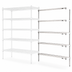 Thumbnail image #3 for Metro Super Erecta 5-Shelf Add-On Wire Shelving Unit, 24 x 21 x 74 Inches, Super Erecta Brite Finish