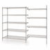 Thumbnail image #3 for Metro Super Erecta Add-On Wire Shelving Unit, 30W x 21D x 74H, 5 Shelves, Brite Finish