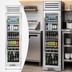 Thumbnail image #3 for True Residential 24 Inch One-Section Glass Door Reach-In Refrigerator, Stainless Steel, Self-Contained Top-Mounted